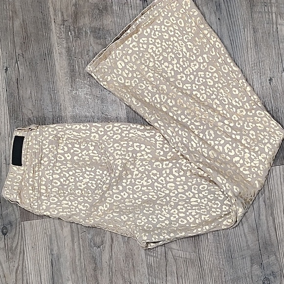 Rock & Roll Cowgirl Denim - Rock & Roll denim gold cheetah leopard jeans